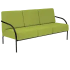 SPA 3 černý lak, látka BONDAI BN17 (7032) - látka zelinkavá